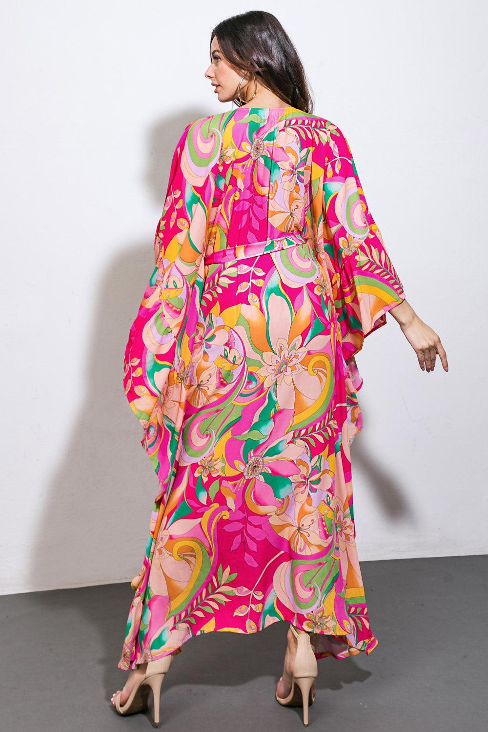 Seaside Girls Woven Kaftan Dress in 20pin20 — Soul Flow Apparel