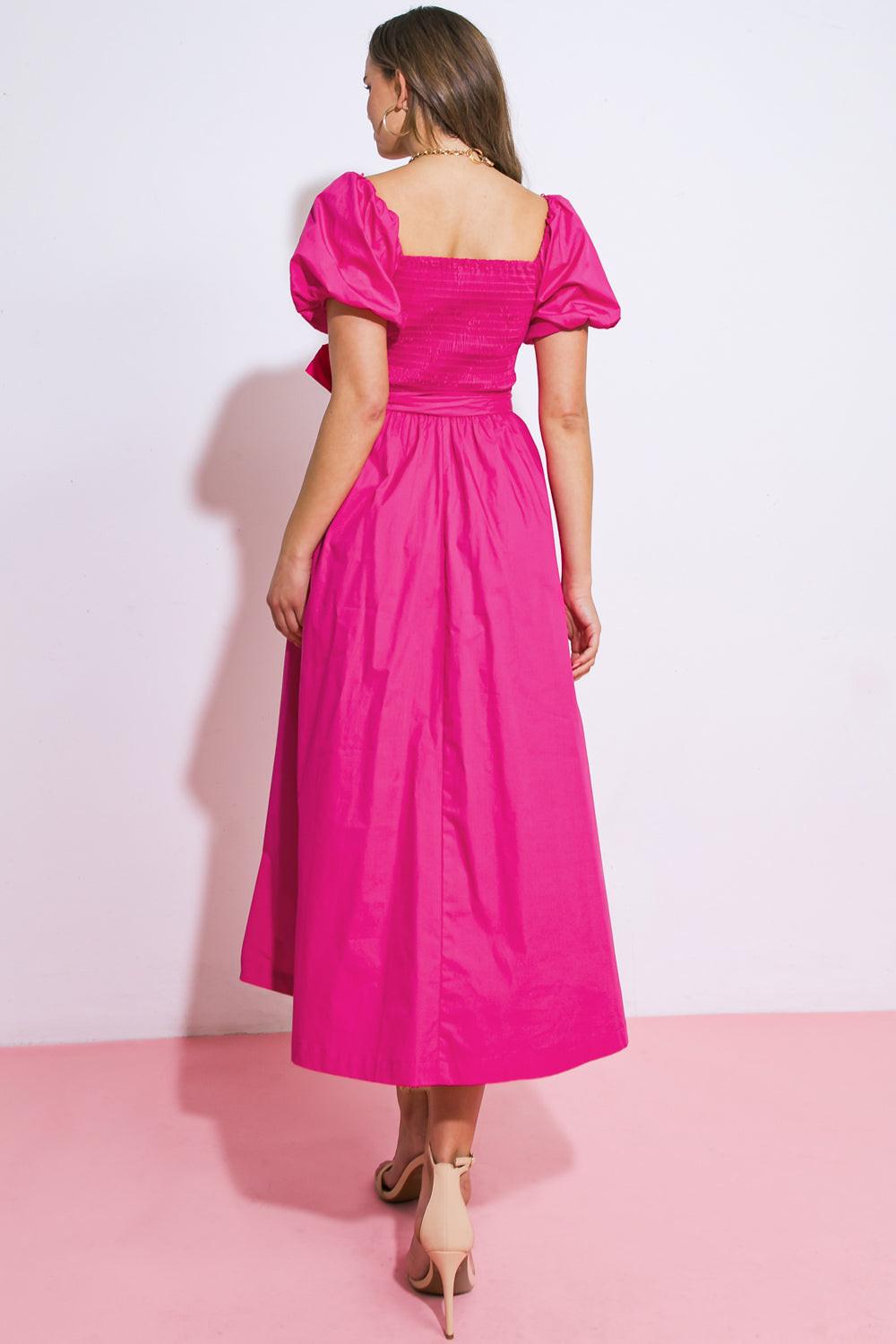 A Peaceful Place Woven Midi Dress in 20fuc17 — Soul Flow Apparel