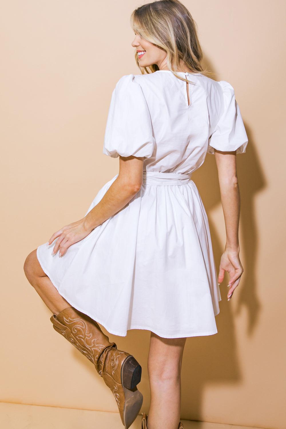 In My Feelings Woven Mini Dress in 20ivo15 — Soul Flow Apparel