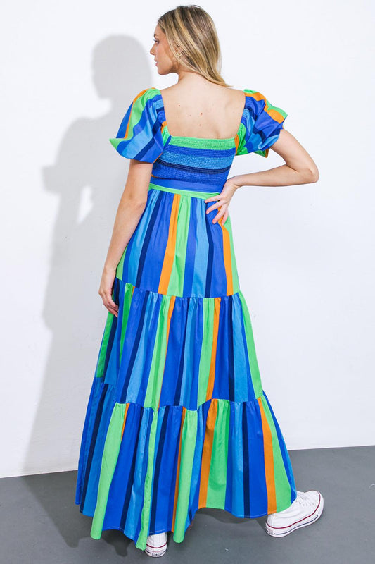 All About the Vibe Woven Maxi Dress in 20blu16 — Soul Flow Apparel