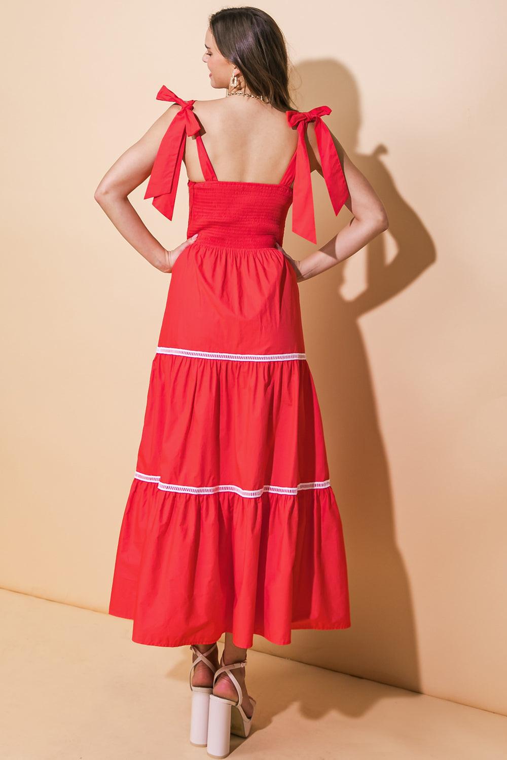 Better Than Ever Poplin Midi Dress in 20tom 20red14 — Soul Flow Apparel