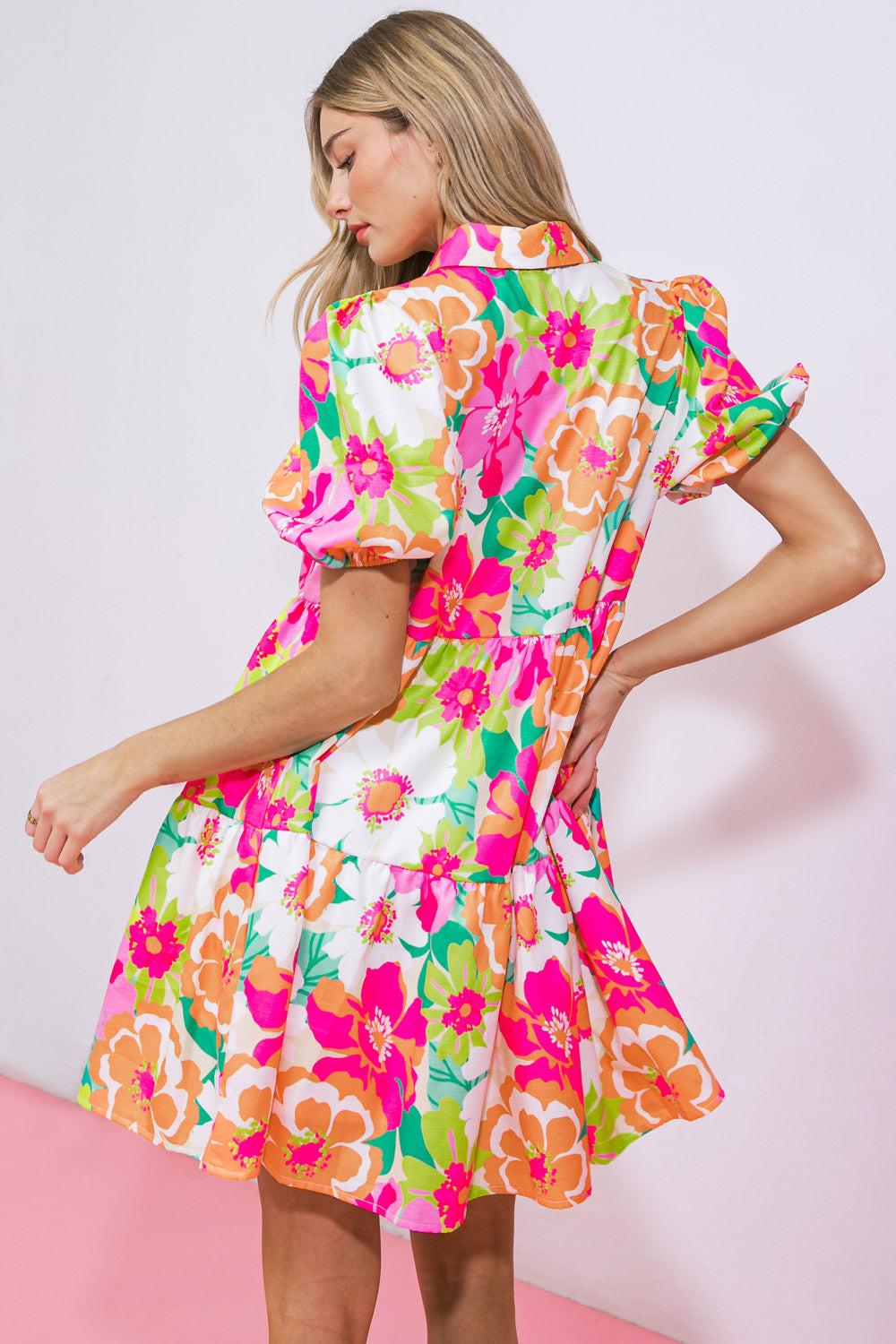 Divine Intuition Woven Mini Dress in 20ora 20fuc20 — Soul Flow Apparel
