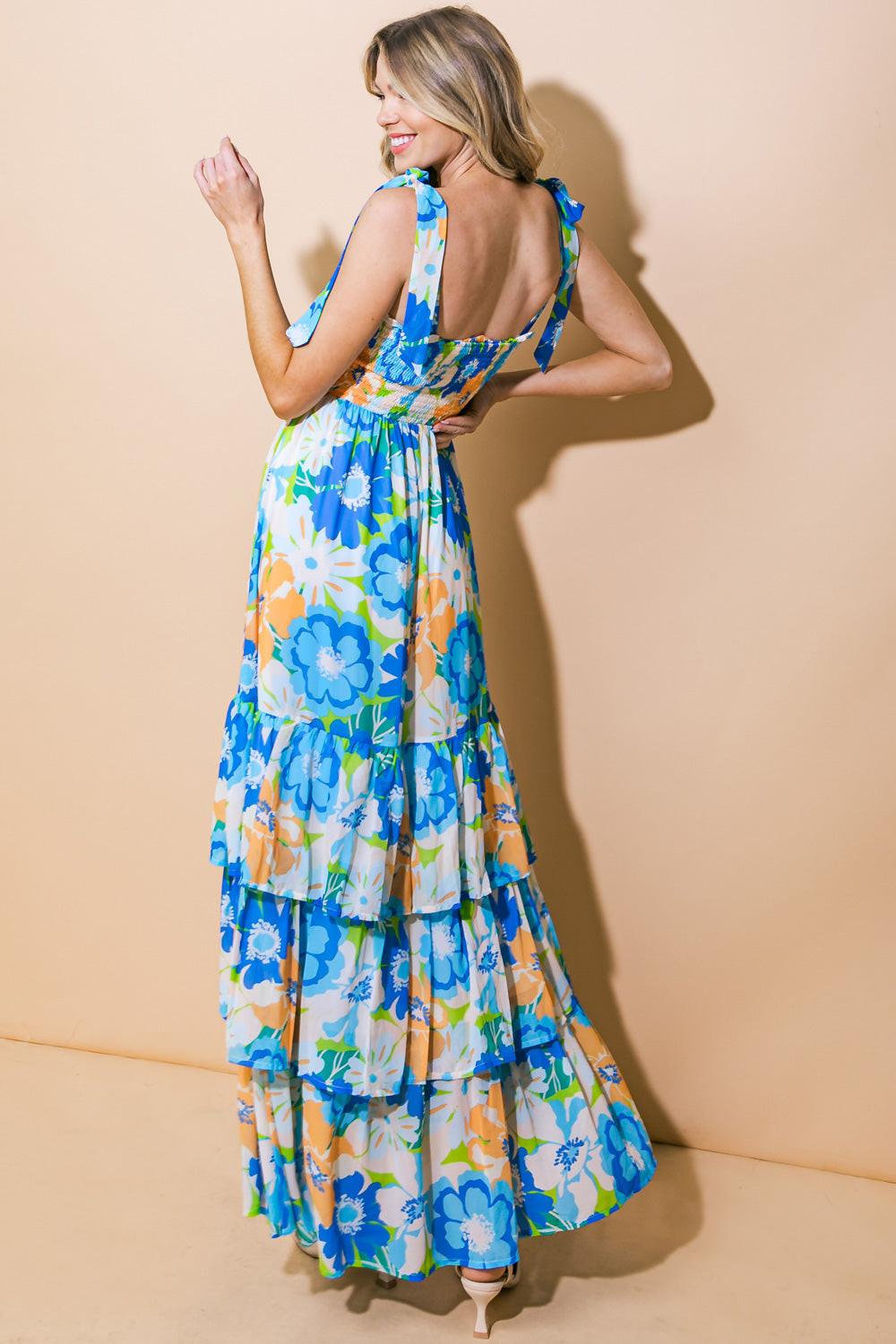 No Matter Where Woven Maxi Dress in 20blu 20ora17 — Soul Flow Apparel