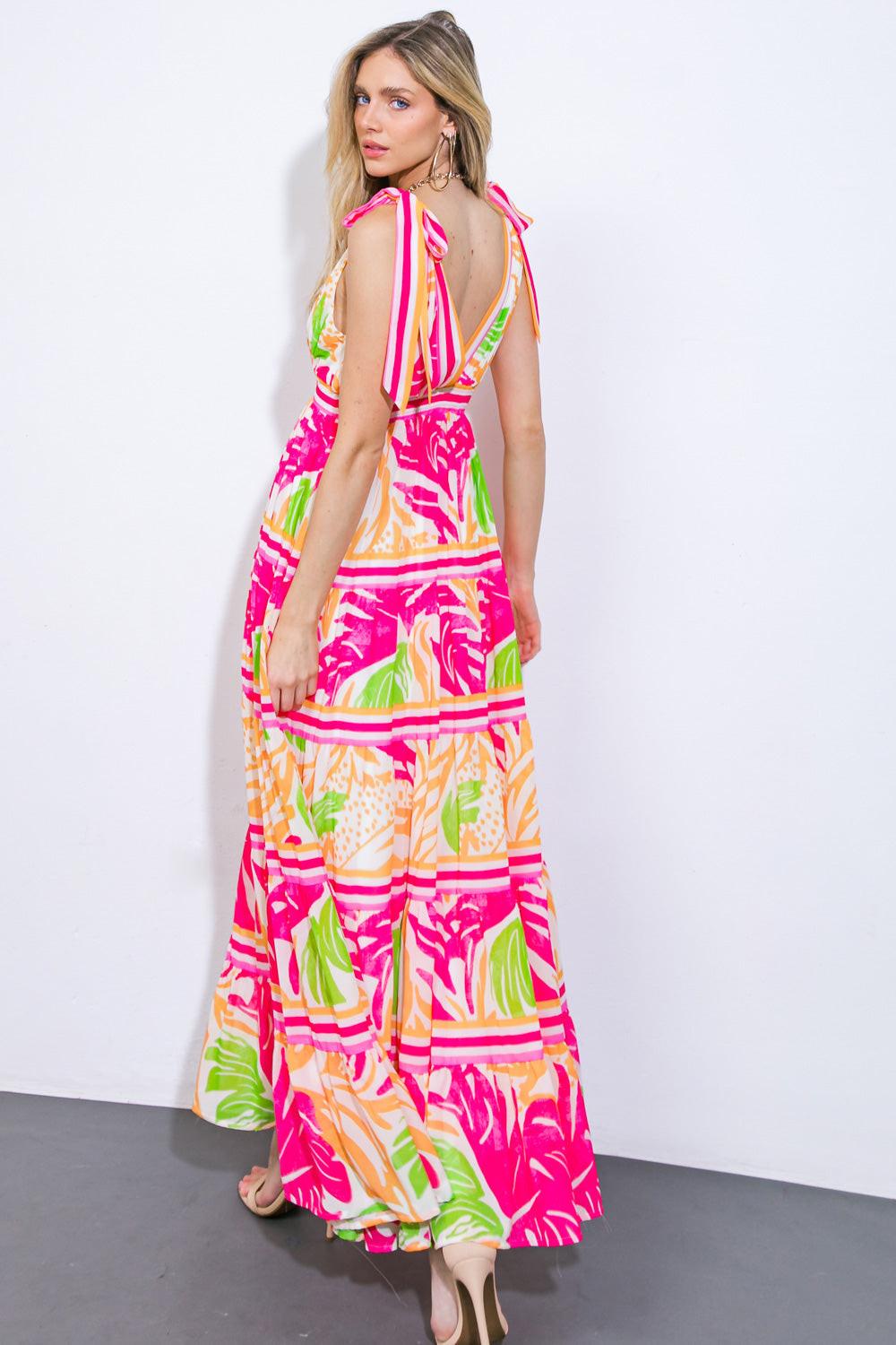 Take the Trails Woven Maxi Dress in 20fuc 20ora15 — Soul Flow Apparel