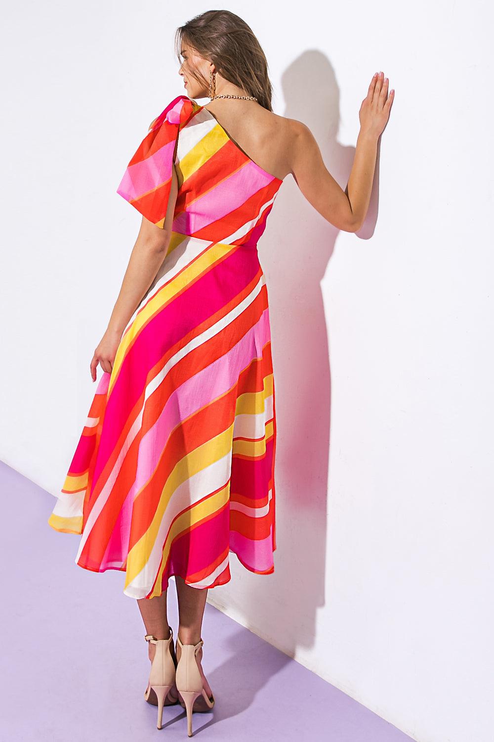 Sweeten the Day Woven Midi Dress in 20ora 20pin9 — Soul Flow Apparel