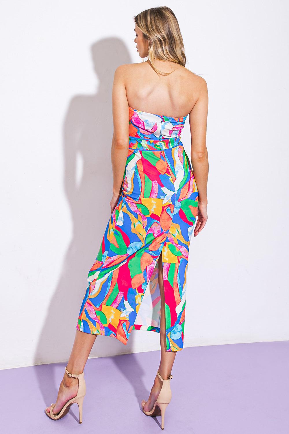 Seeking Sun Ponti Midi Dress in 20blu15 — Soul Flow Apparel