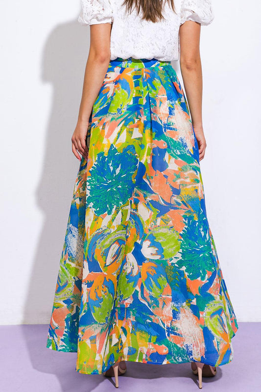 Coastal Chic Woven Maxi Skirt in 20blu14 — Soul Flow Apparel