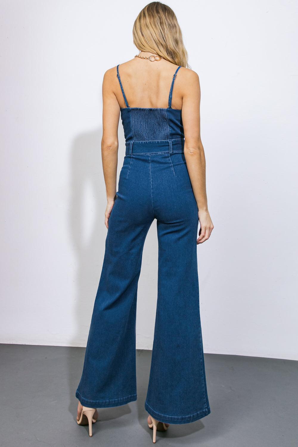 Drift Away Denim Jumpsuit in 20med 20ind13 — Soul Flow Apparel