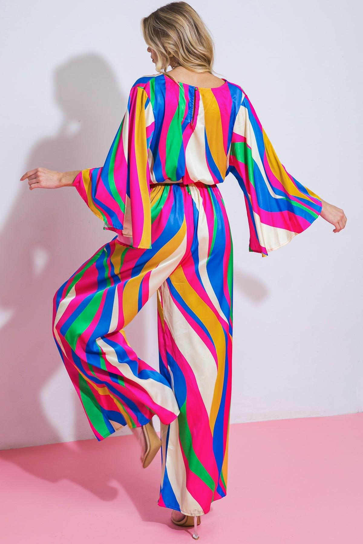 Endless Memories Woven Jumpsuit in 20blu 20pin19 — Soul Flow Apparel