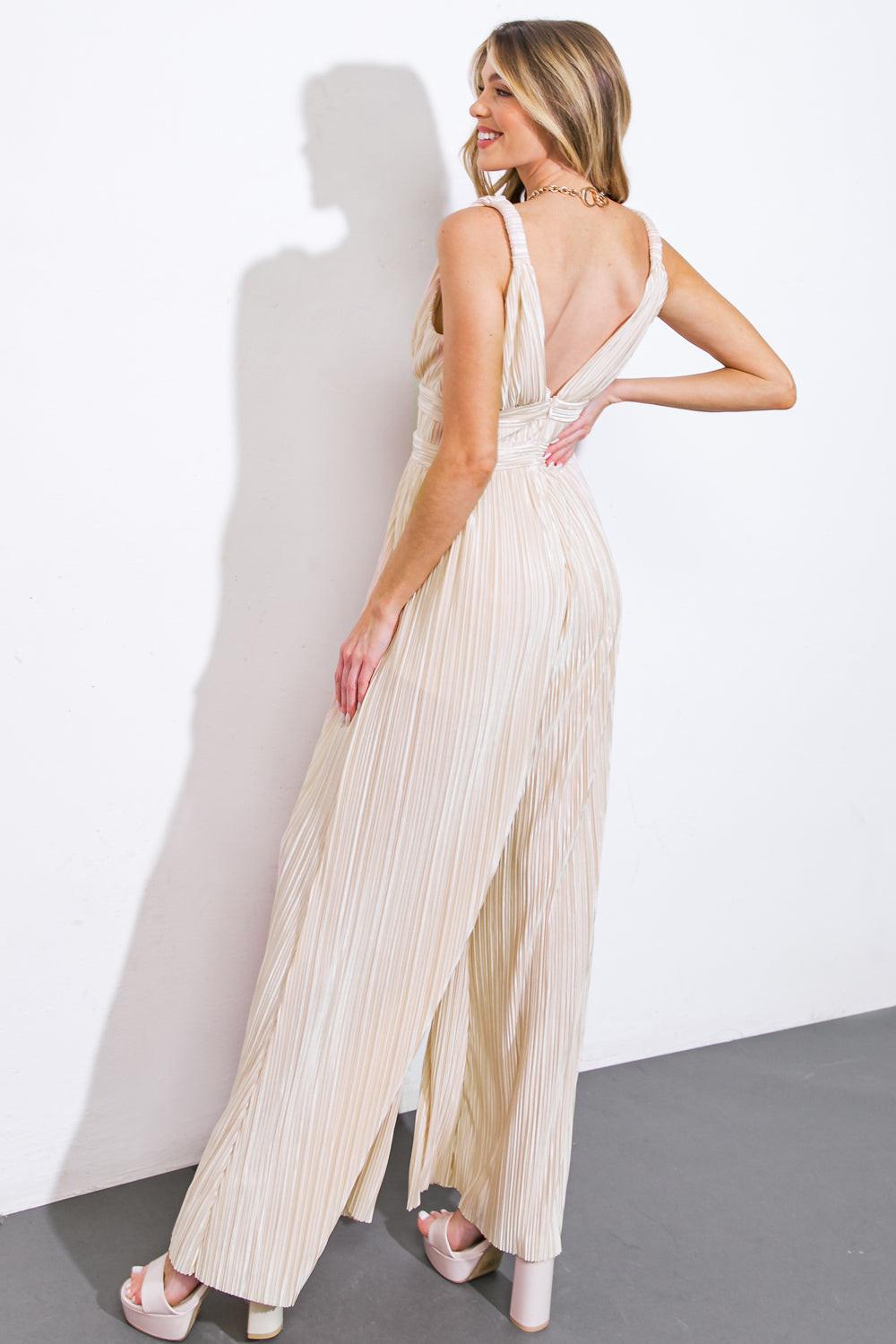 Pure Ambition Woven Jumpsuit in 20bei15 — Soul Flow Apparel