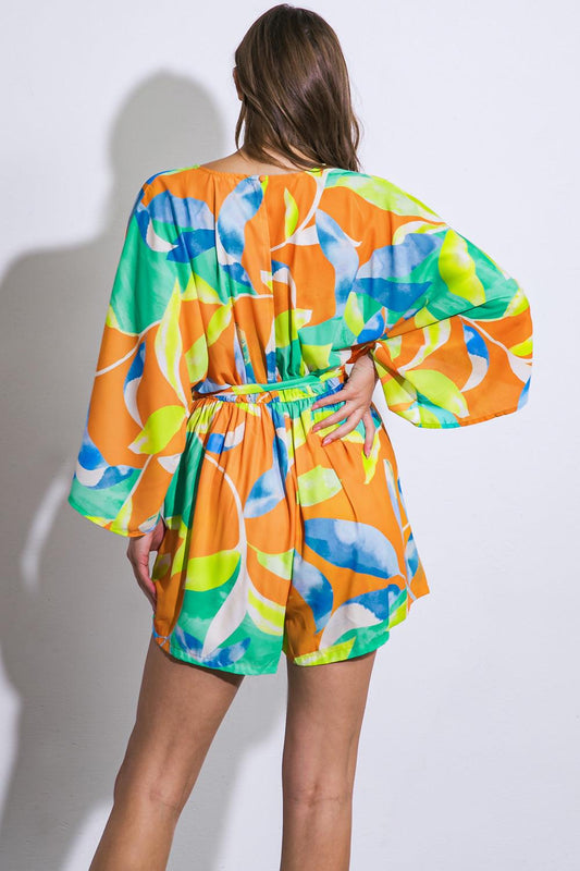 Quitting Time Woven Romper in 20ora16 — Soul Flow Apparel