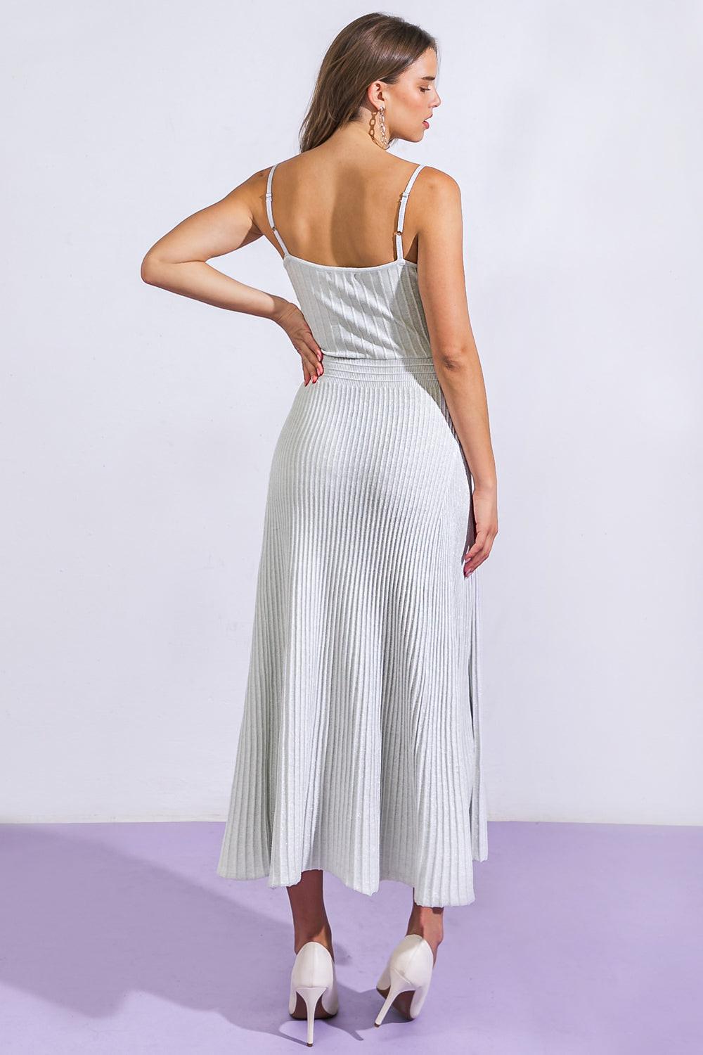 Gone in a Blink Knit Dress in 20sil20, view 1 — Soul Flow Apparel