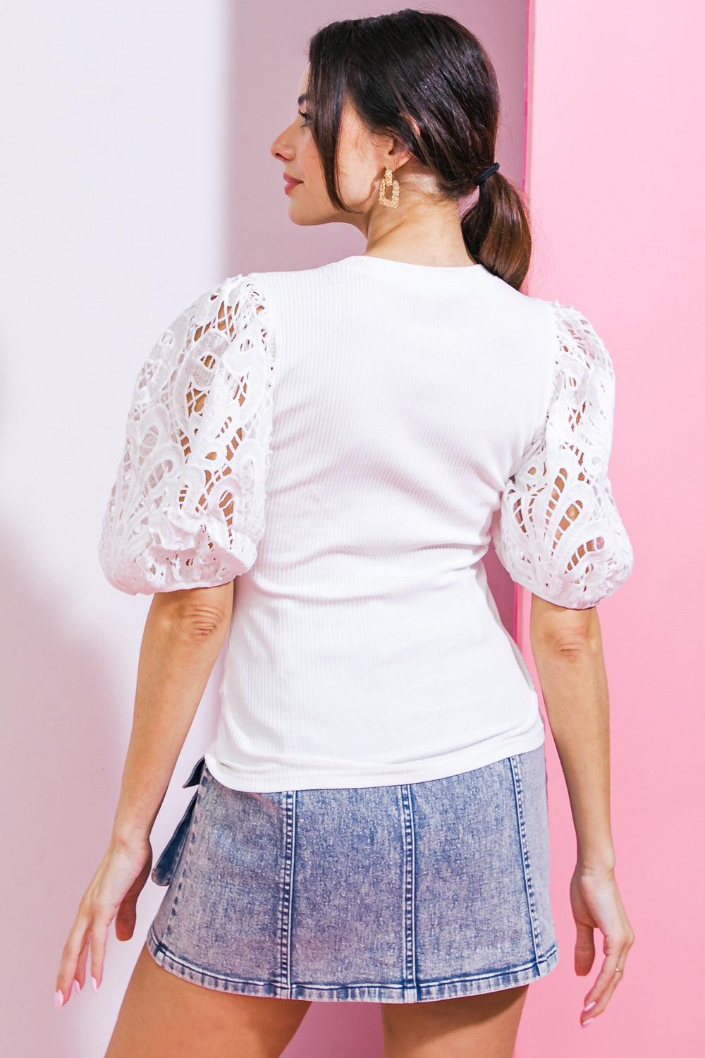 Getting Into the Groove Knit Top in 20off 20whi6 — Soul Flow Apparel