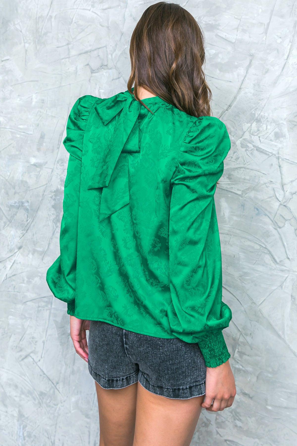 Stolen Glances Satin Top in 20gre12 — Soul Flow Apparel