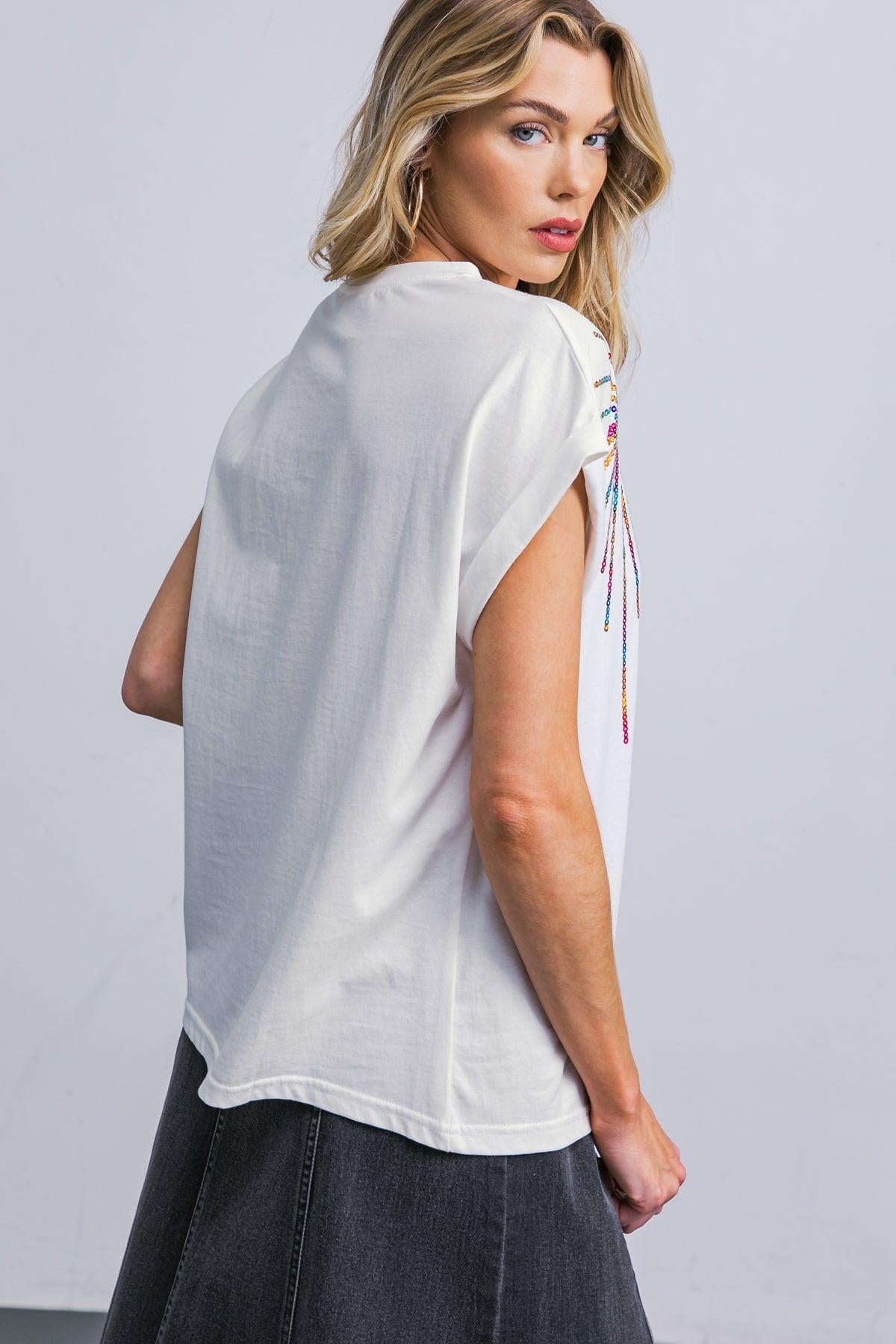 Talk About Beauty Knit Top in 20off 20whi19 — Soul Flow Apparel