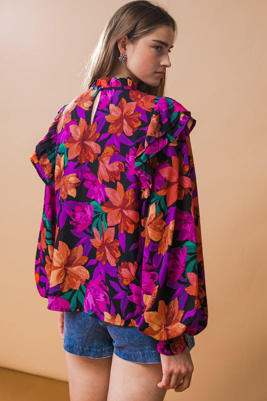 Moody Sweetie Woven Top in 20bla 20red24 — Soul Flow Apparel