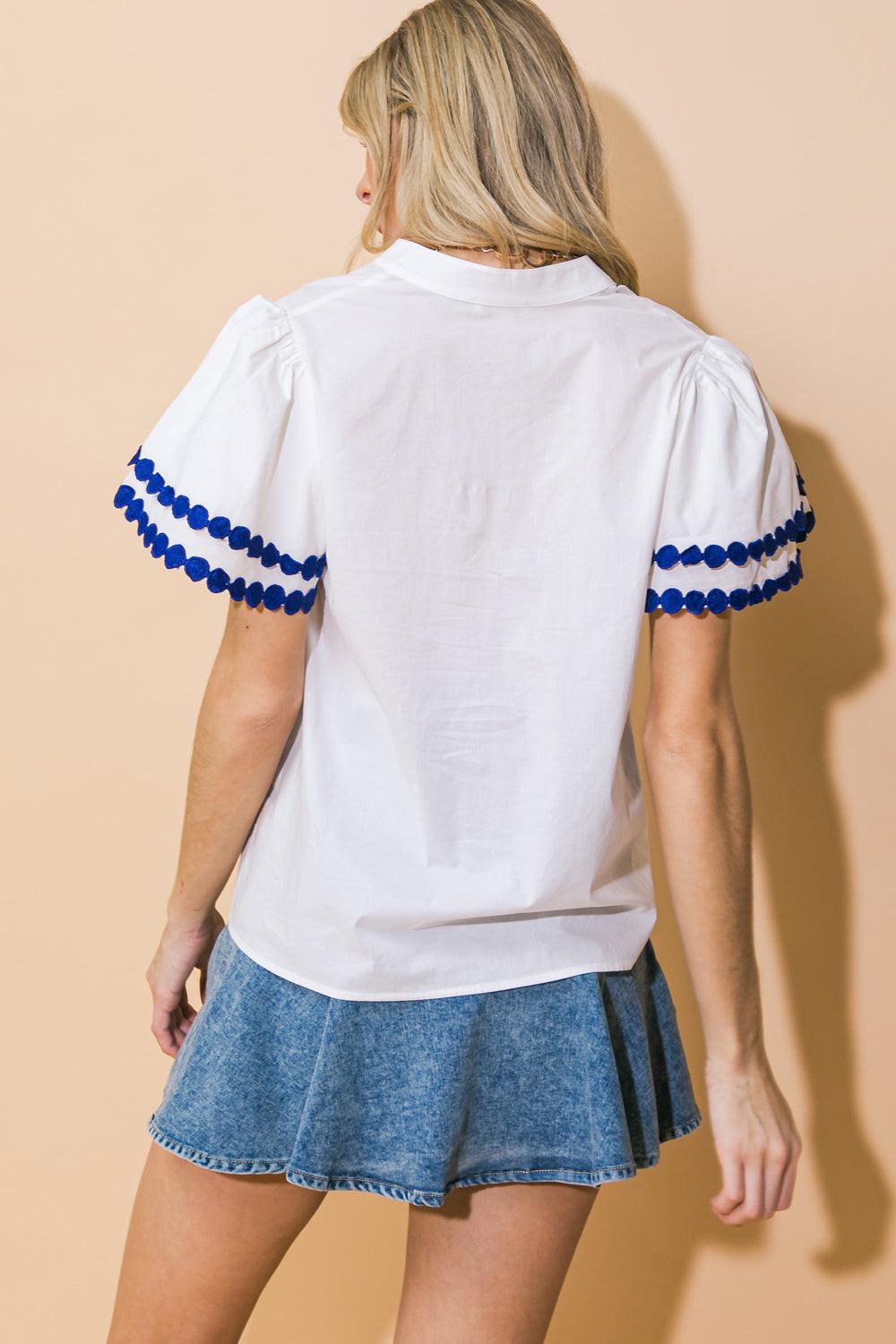 Learn As You Go Woven Top in 20off 20whi4 — Soul Flow Apparel