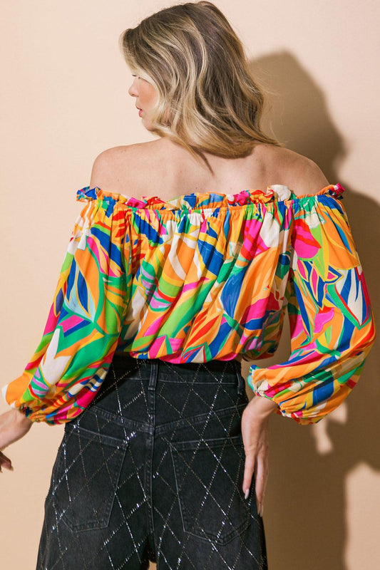 Entertain Me Woven Top in 20ora 20blu14 — Soul Flow Apparel