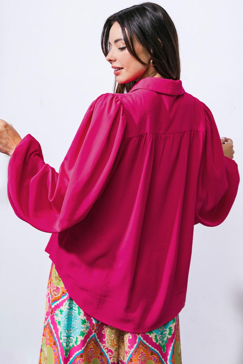 Comfortable Charm Woven Top in 20fuc7 — Soul Flow Apparel