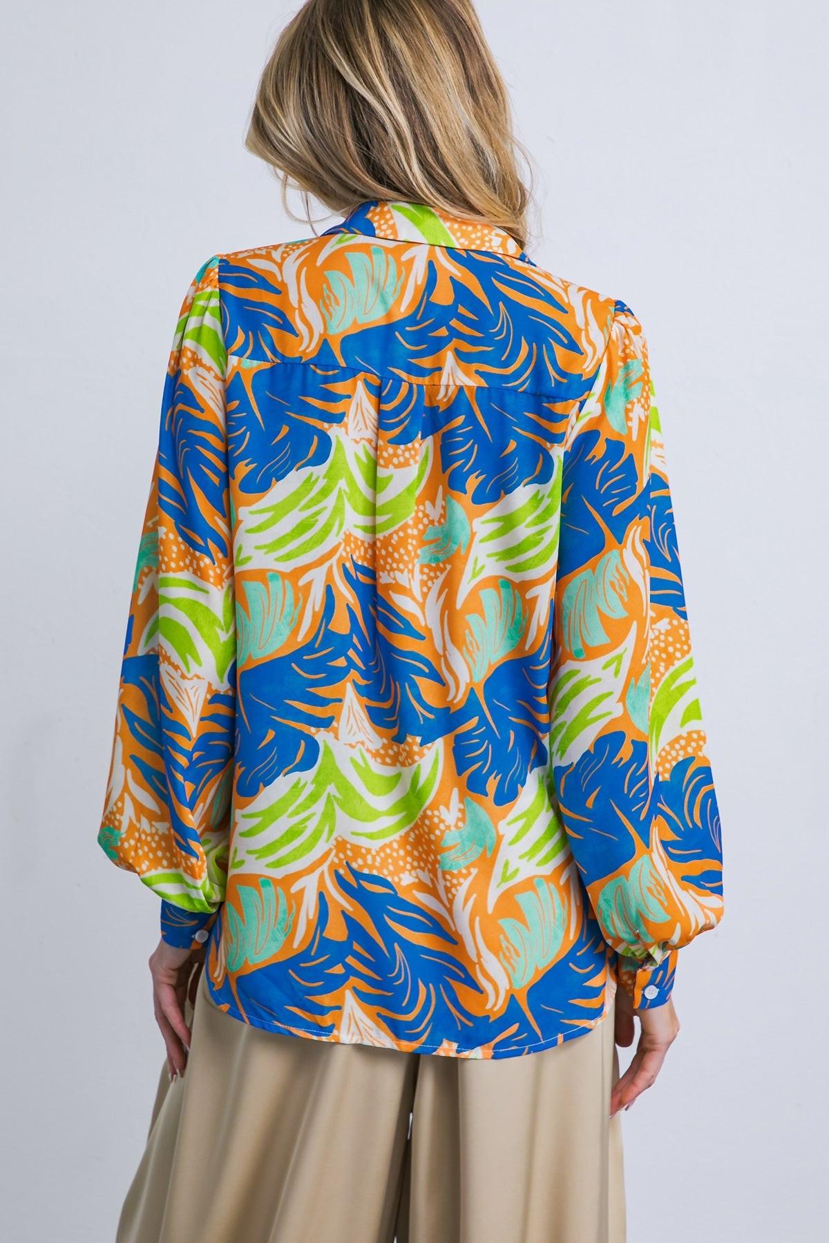 Esteemed Moment Woven Top in 20ora 20blu7 — Soul Flow Apparel