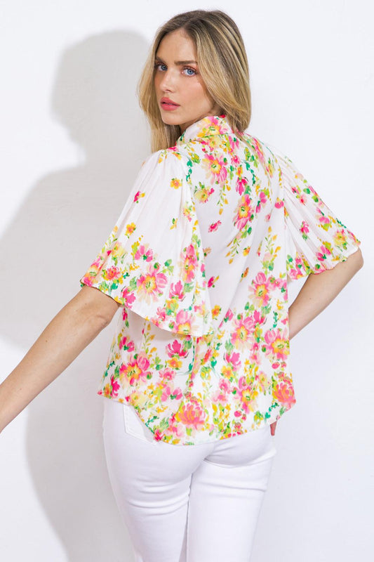 Don't Overthink It Woven Top in 20ivo 20pin10 — Soul Flow Apparel