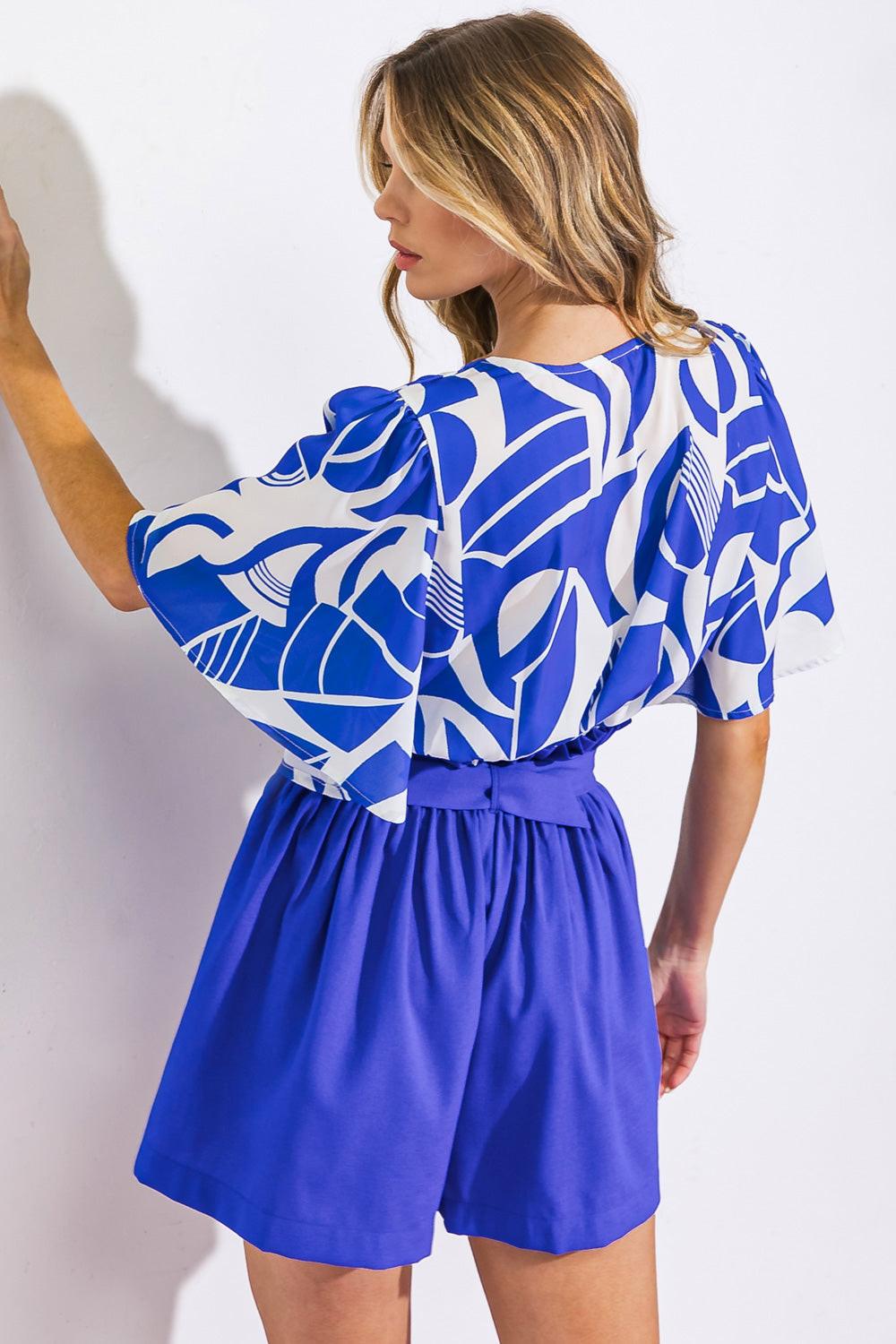 Coffee Chats Woven Top in 20nav 20whi17 — Soul Flow Apparel