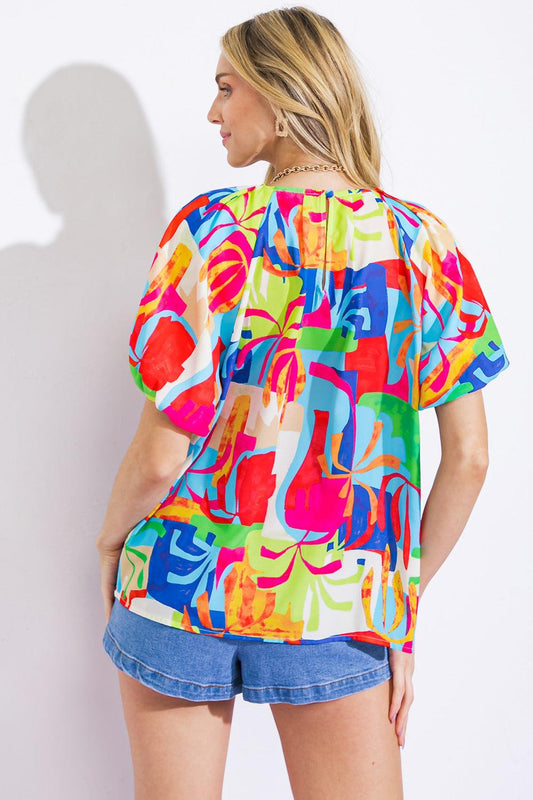 Graceful Beauty Woven Top in 20ivo 20fuc6 — Soul Flow Apparel