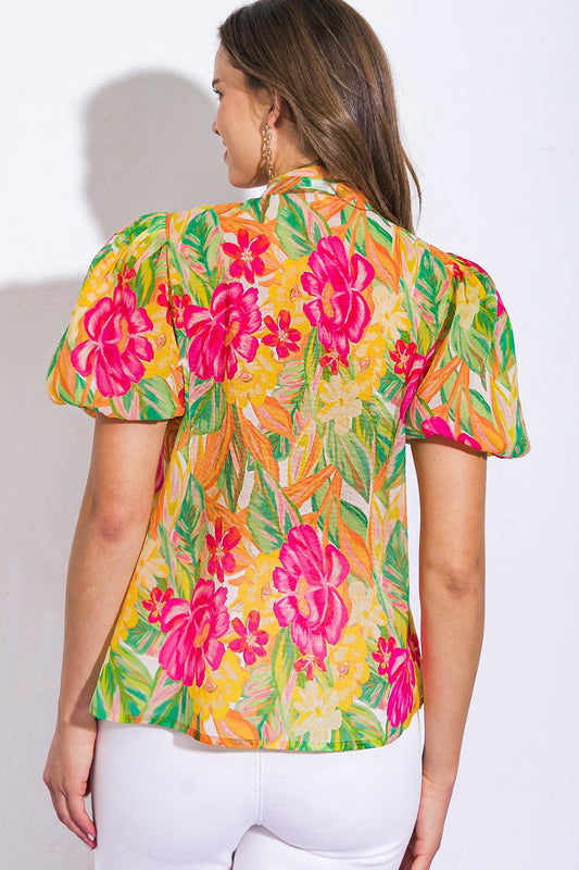 Day Downtown Woven Top in 20ivo 20pin9 — Soul Flow Apparel
