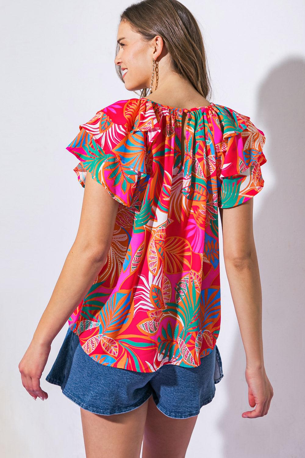 On My Mind Red Woven Top in 20red8 — Soul Flow Apparel