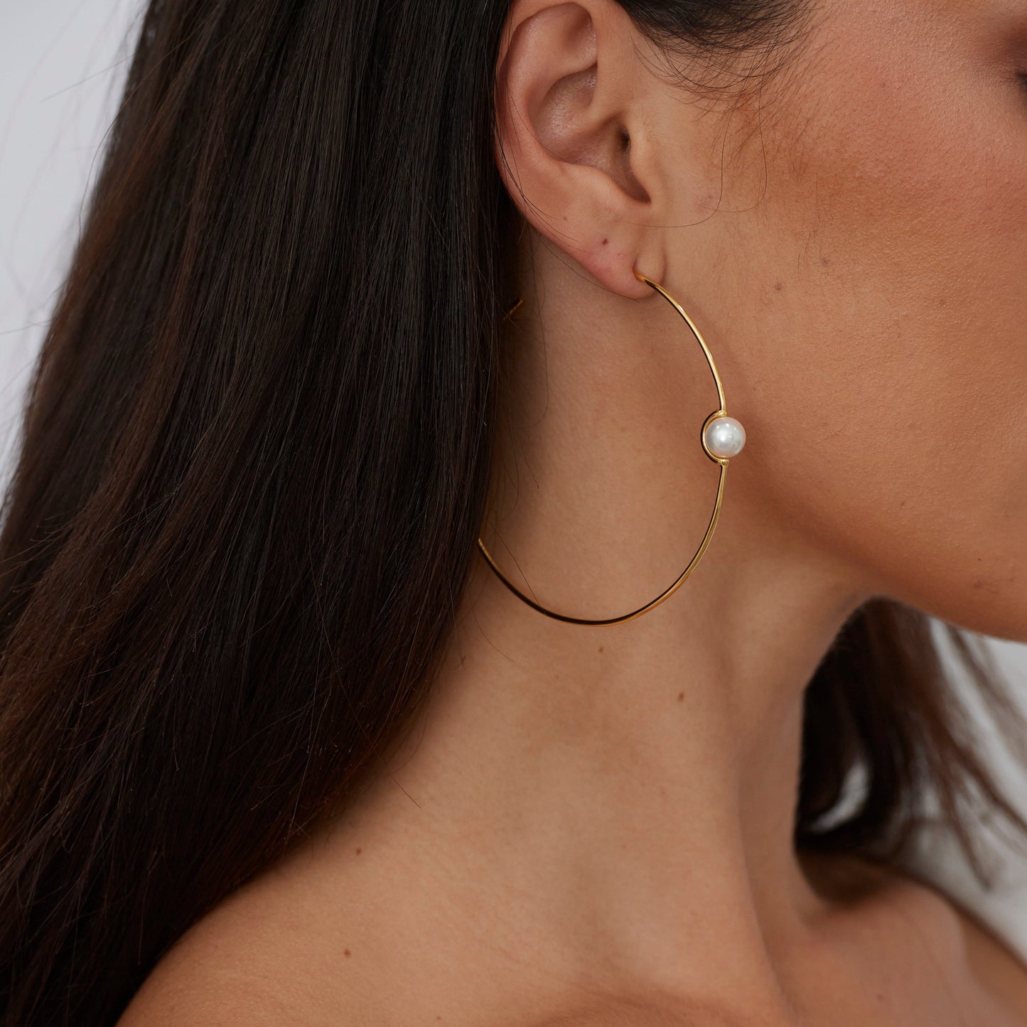 Belize Pearl Hoop — Soul Flow Apparel