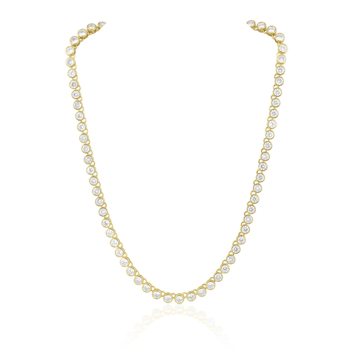 Bezel Tennis Necklace — Soul Flow Apparel