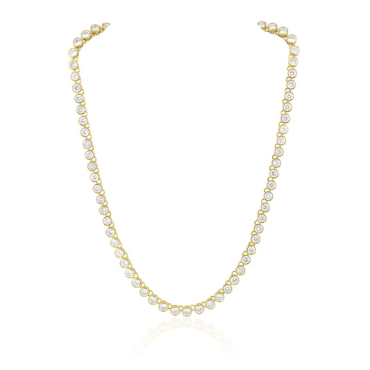 Bezel Tennis Necklace — Soul Flow Apparel