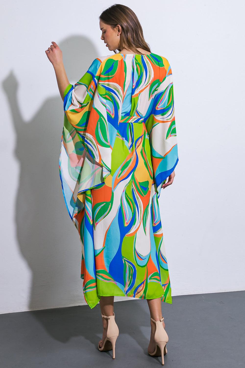 A Beautiful Sight Woven Kaftan Dress — Soul Flow Apparel