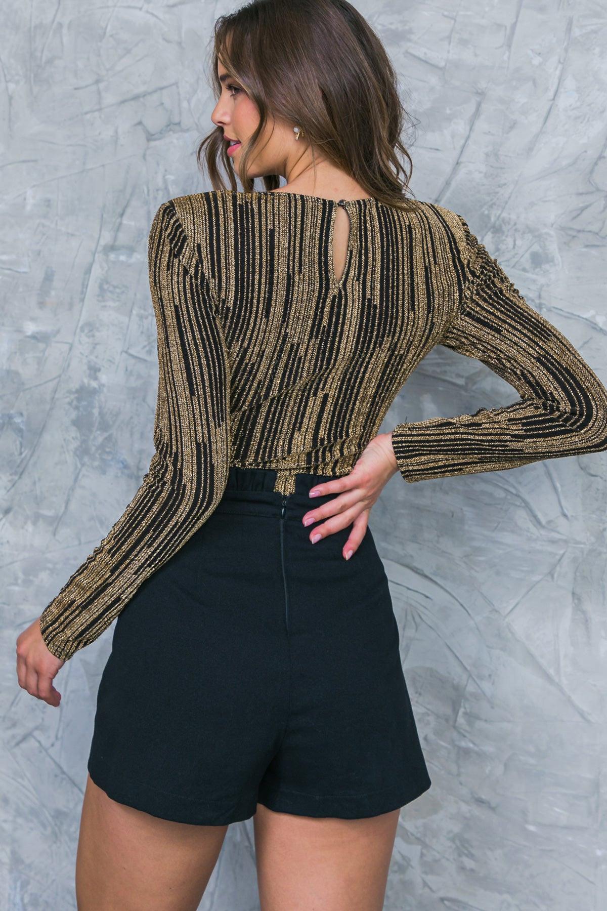 Wishing for You Bodysuit with Round Neckline Keyhole Back Snap Closure — Soul Flow Apparel
