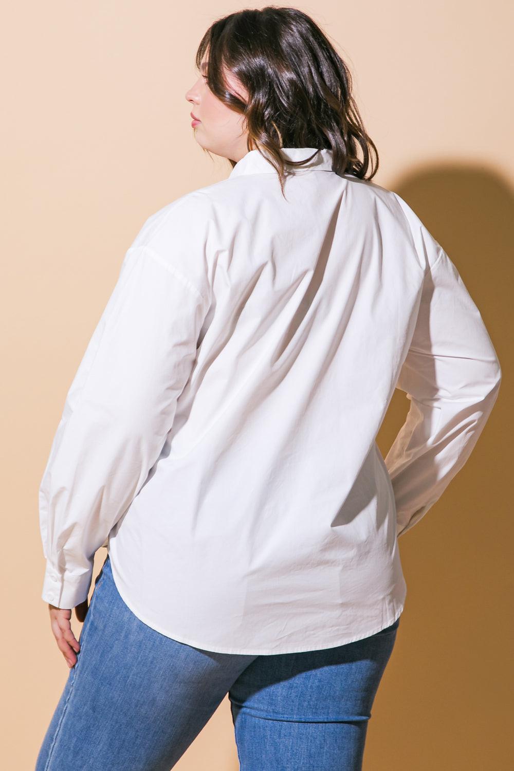 Hit Or Miss Poplin Shirt — Soul Flow Apparel