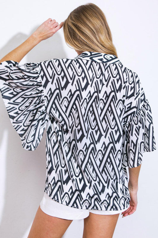 Pretty on Point Woven Top — Soul Flow Apparel