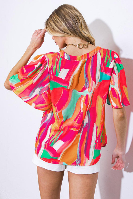 Lean on Me Woven Top — Soul Flow Apparel