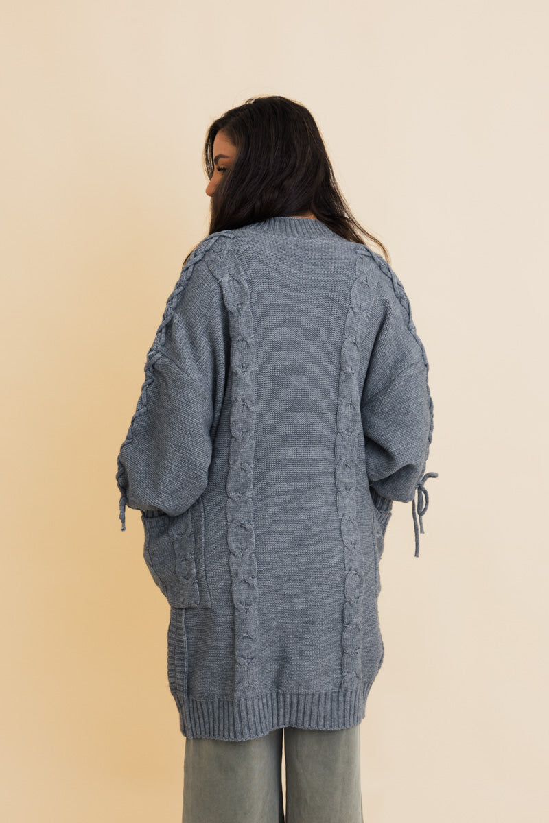 Twisted Cozy Cable Knit Cardigan Leto Collection