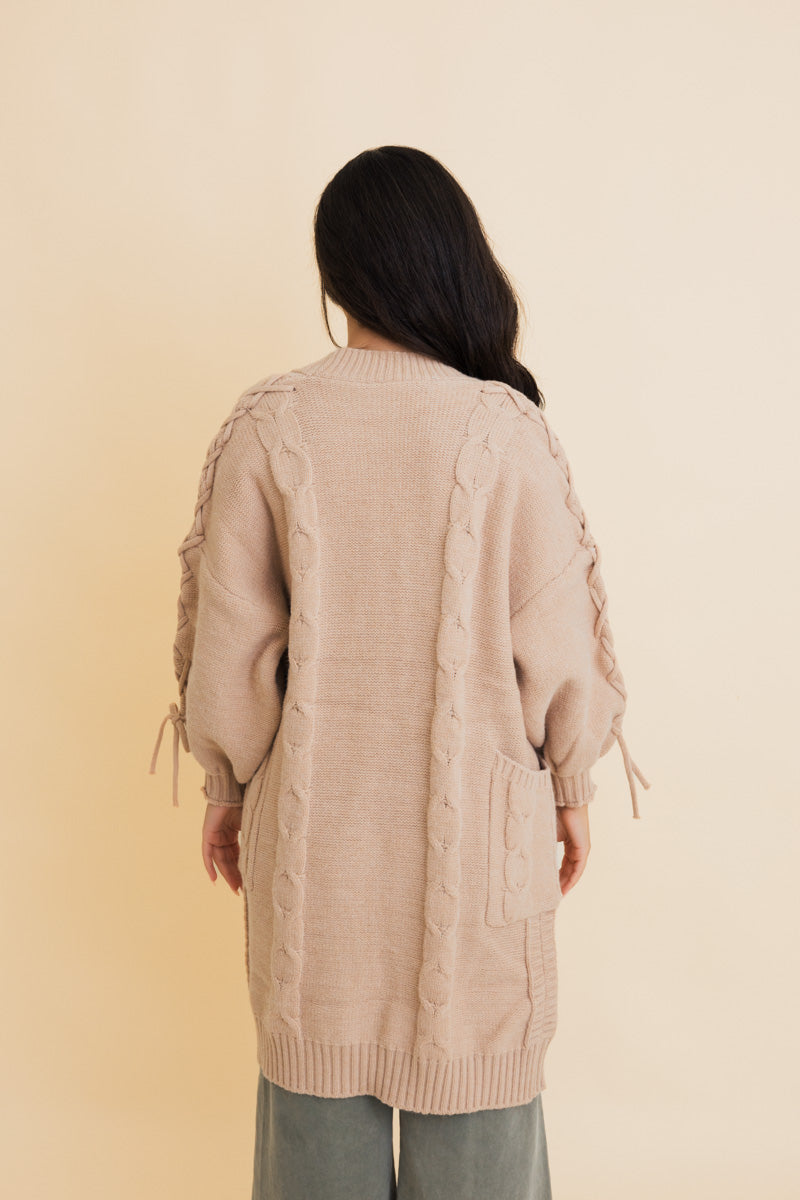Twisted Cozy Cable Knit Cardigan Leto Collection