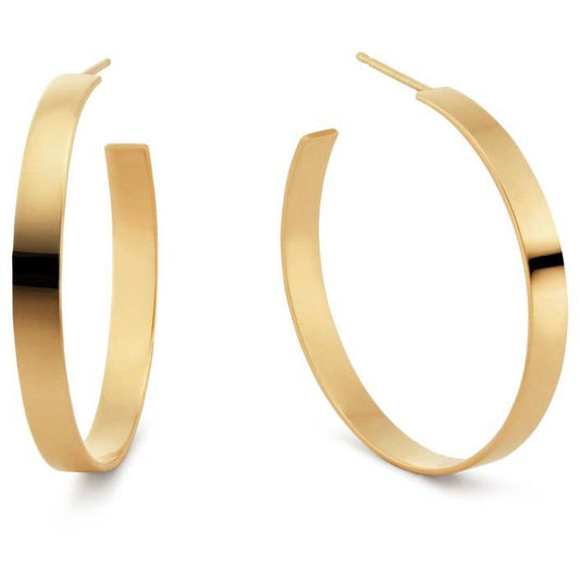 Carrie Flat Hoops — Soul Flow Apparel