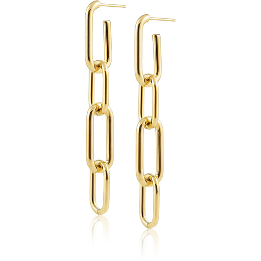 Carrie Paperclip Link Earrings — Soul Flow Apparel