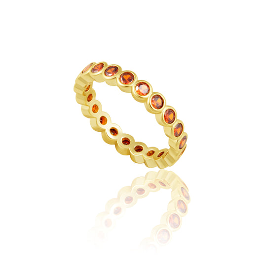 Celeste Eternity Ring - Orange — Soul Flow Apparel