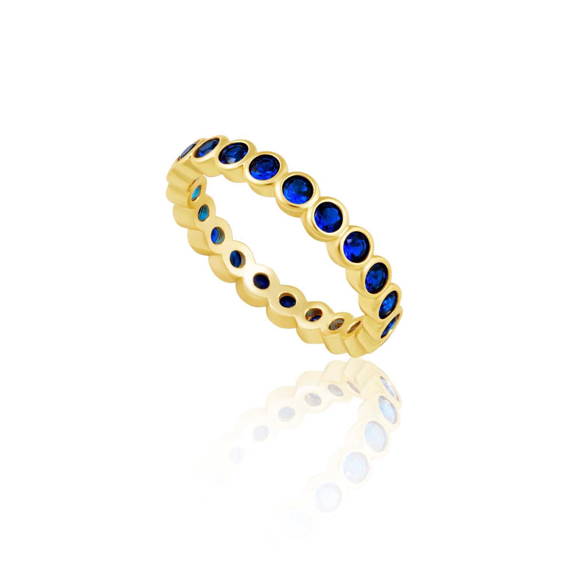 Celeste Eternity Ring - Sapphire — Soul Flow Apparel