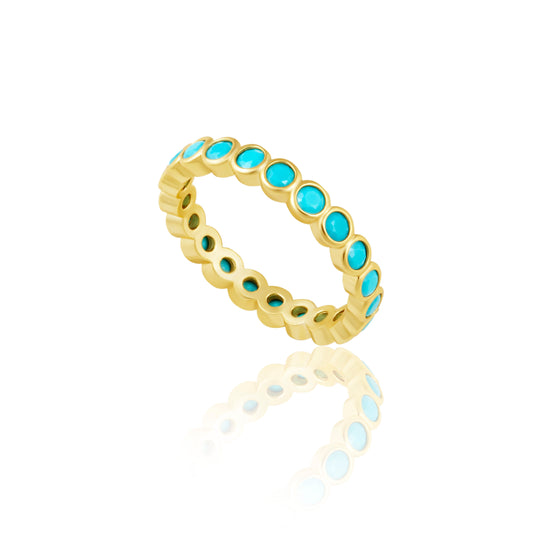 Celeste Eternity Ring - Turquoise — Soul Flow Apparel