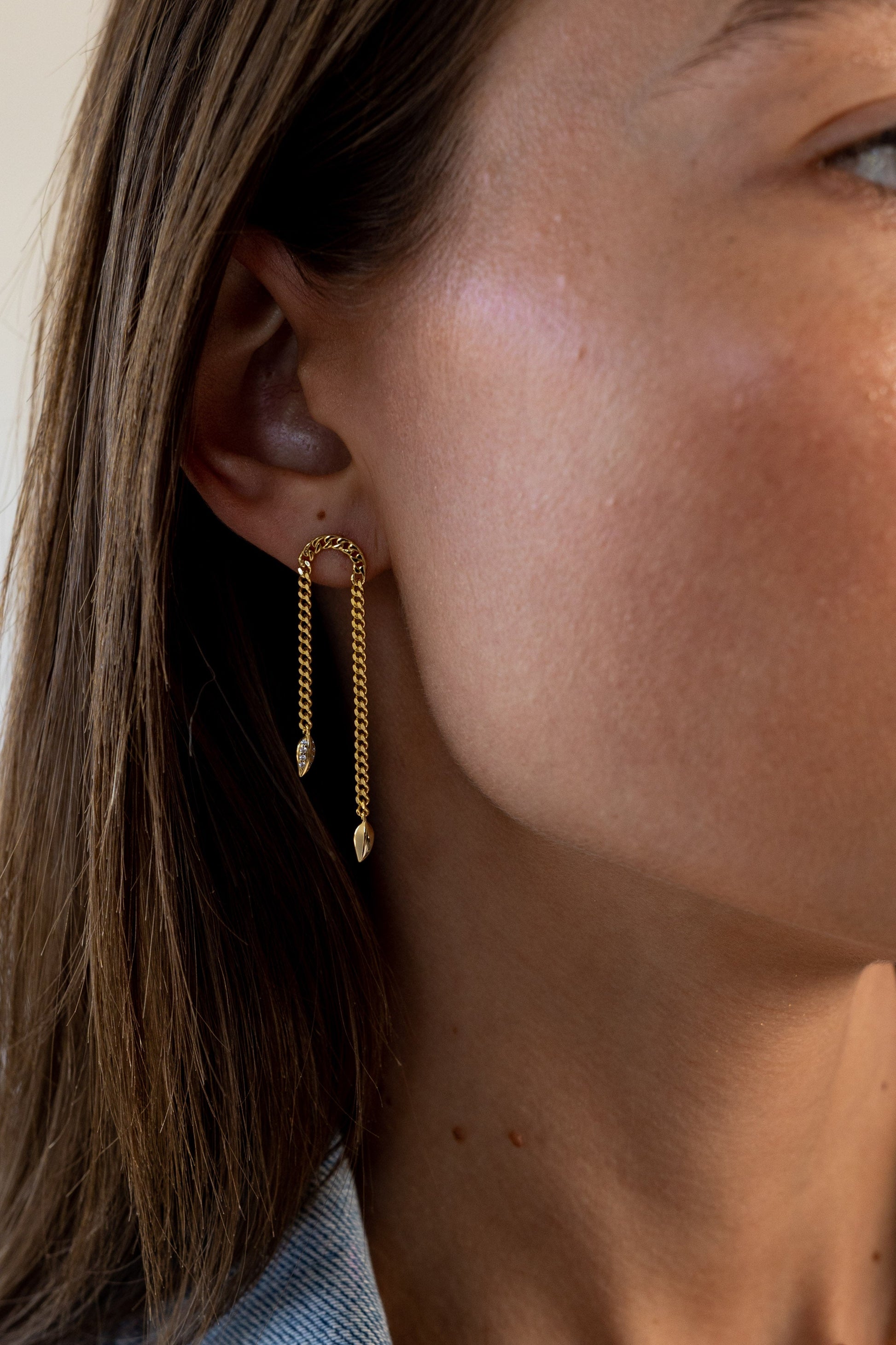 Charlotte Chain Drop Earring — Soul Flow Apparel