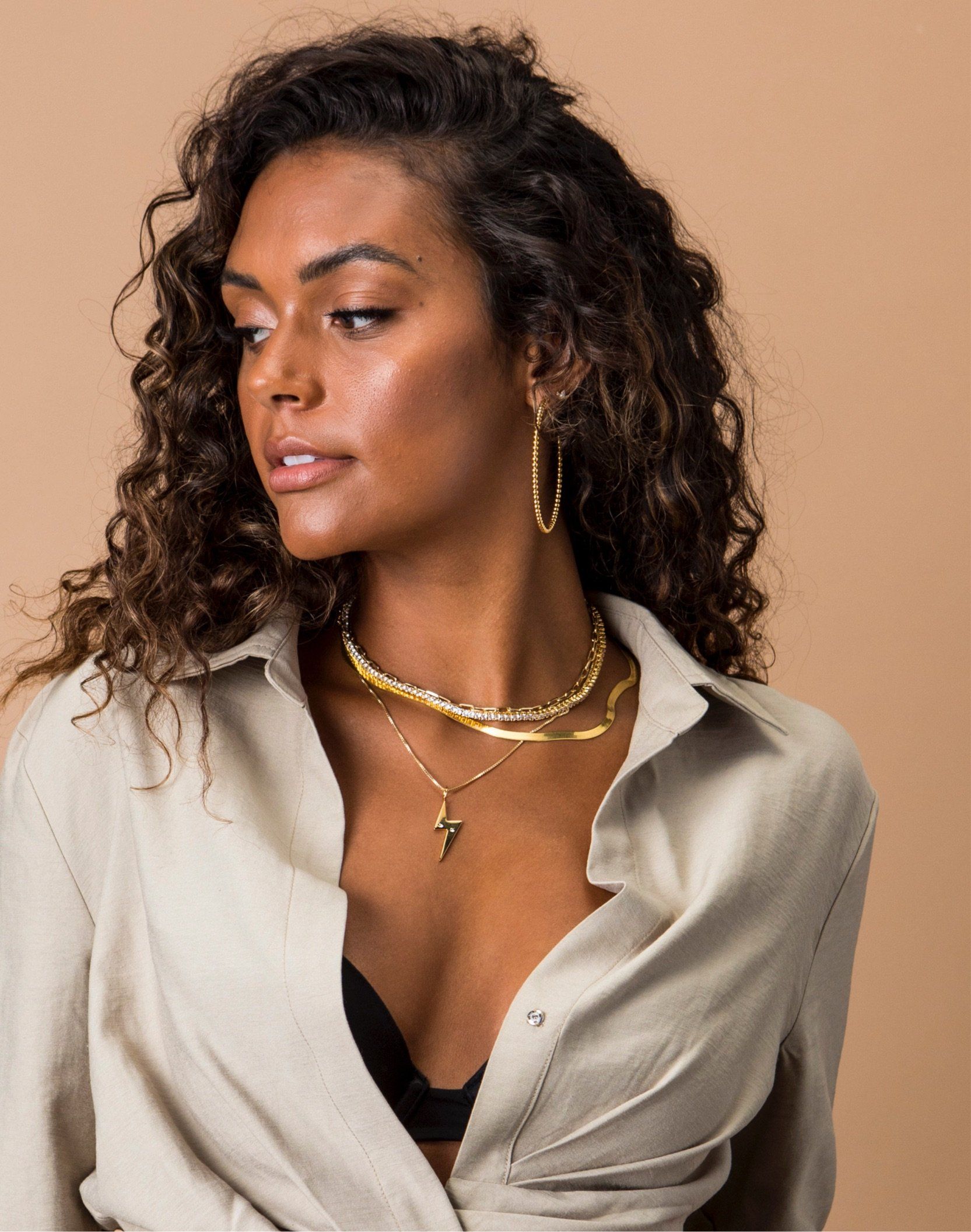 Chelsea Beaded Hoops — Soul Flow Apparel
