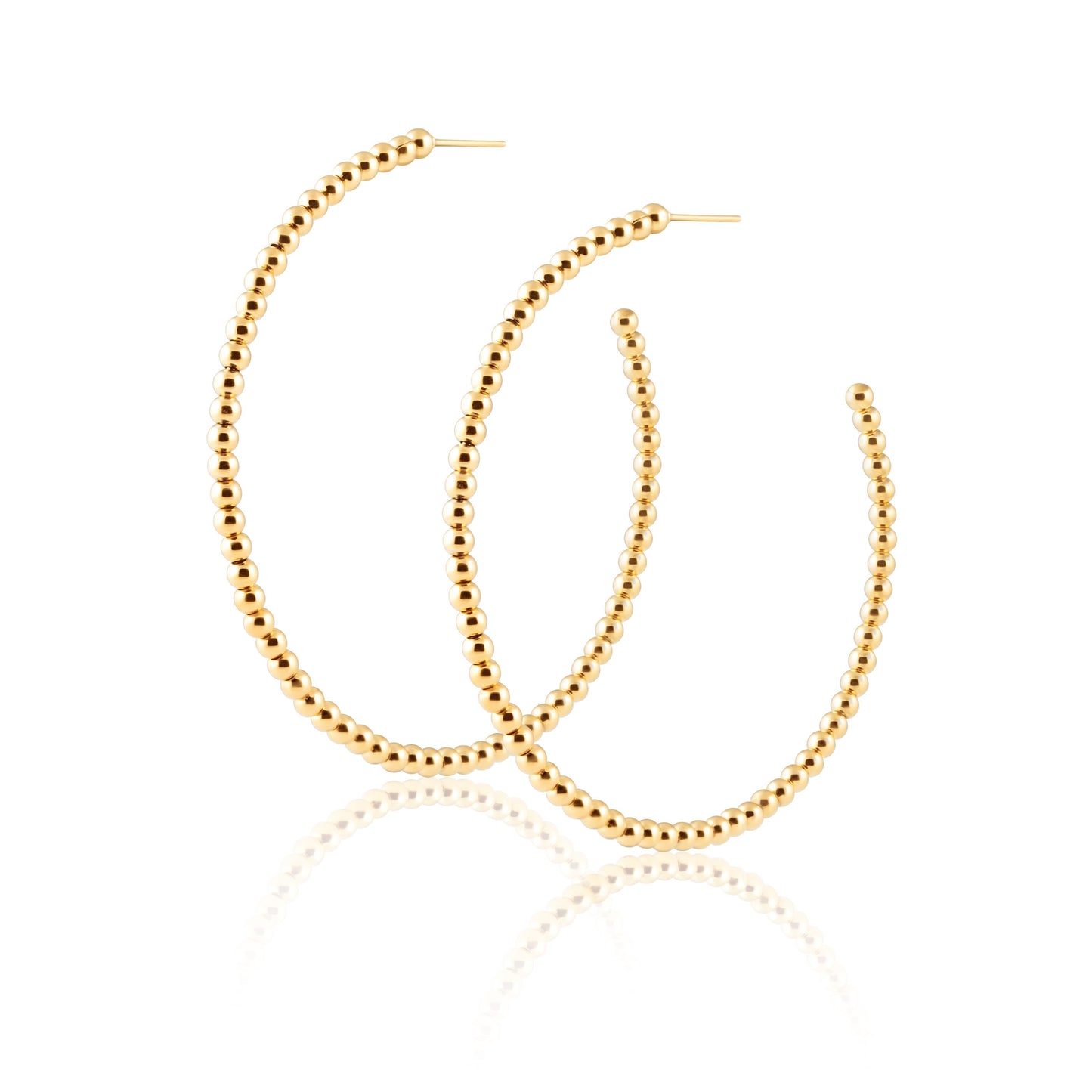 Chelsea Beaded Hoops — Soul Flow Apparel