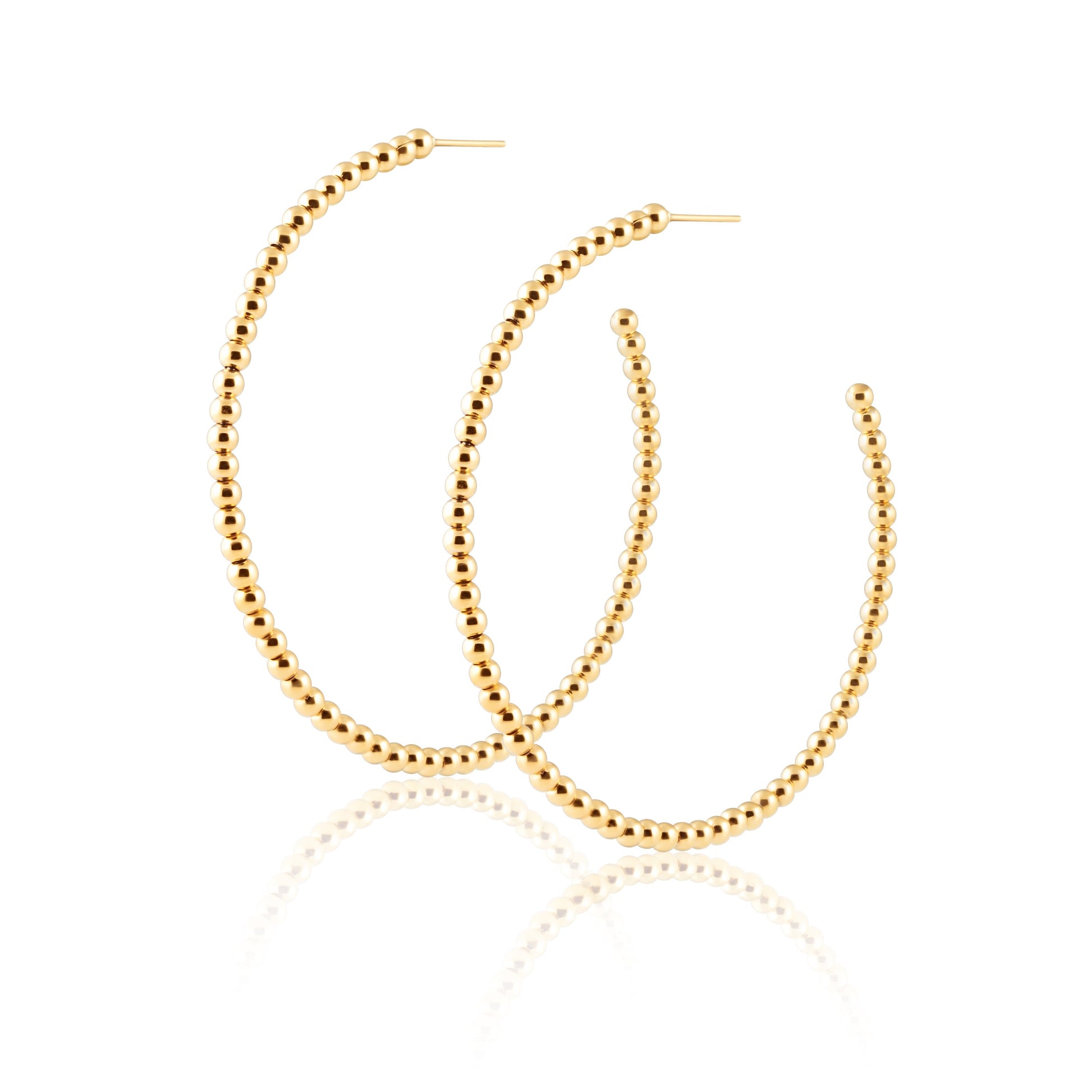 Chelsea Beaded Hoops — Soul Flow Apparel