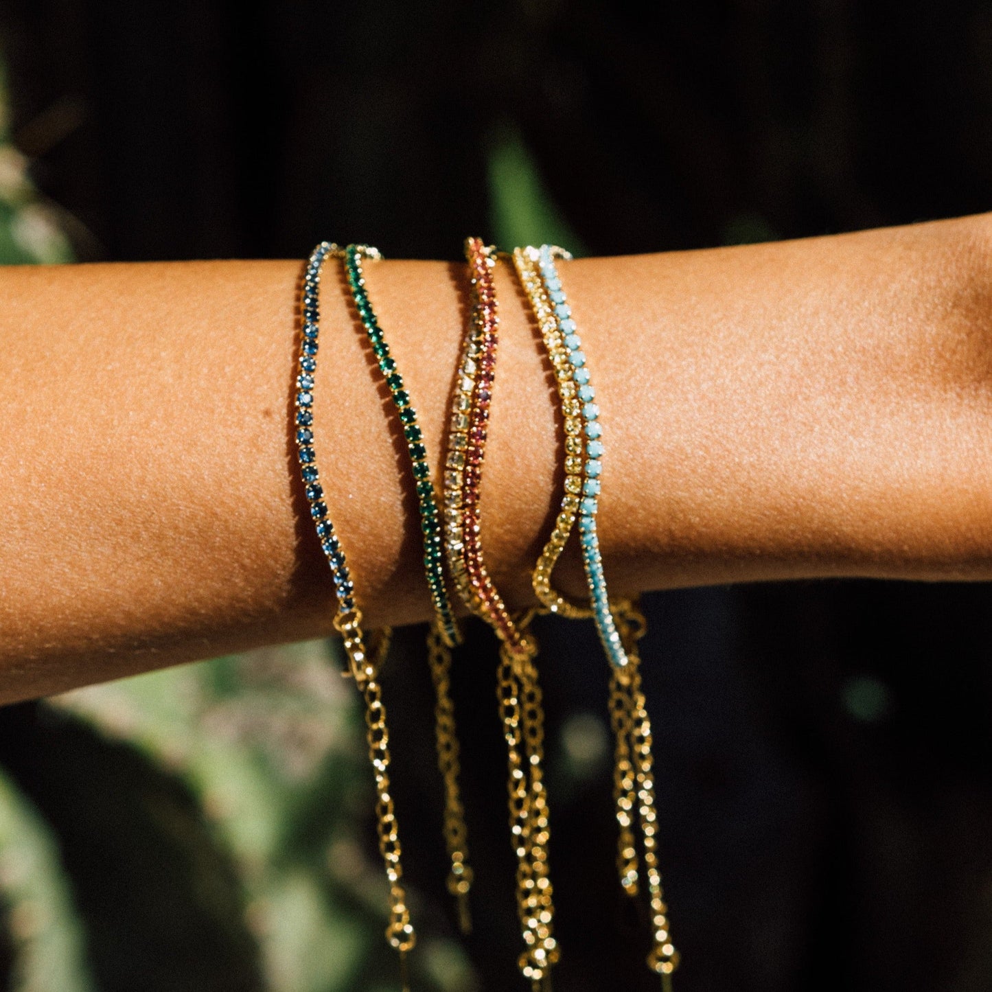 Chloe Tennis Bracelet Canary — Soul Flow Apparel