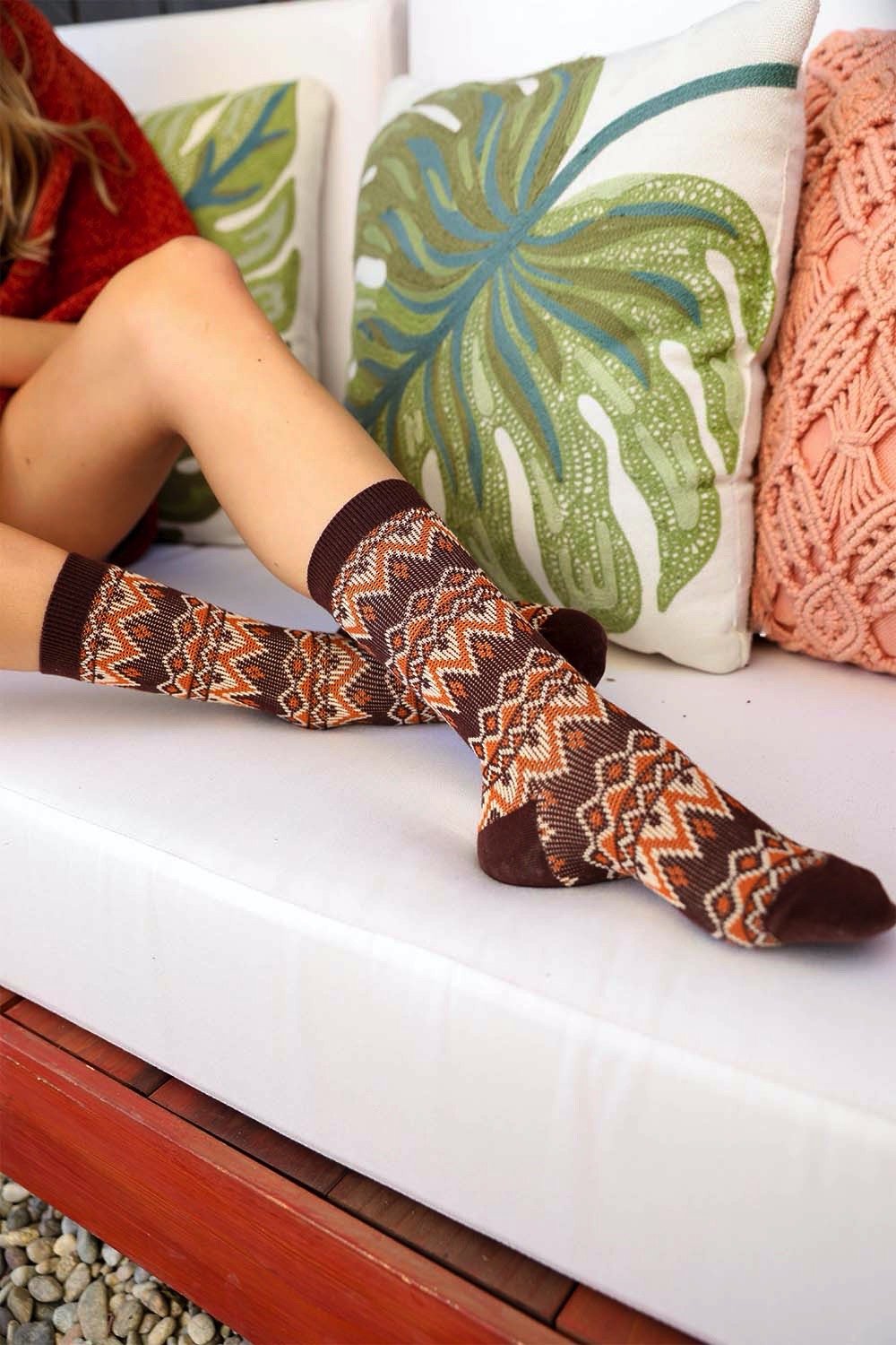 Cozy Tribal Pattern Socks Leto Collection